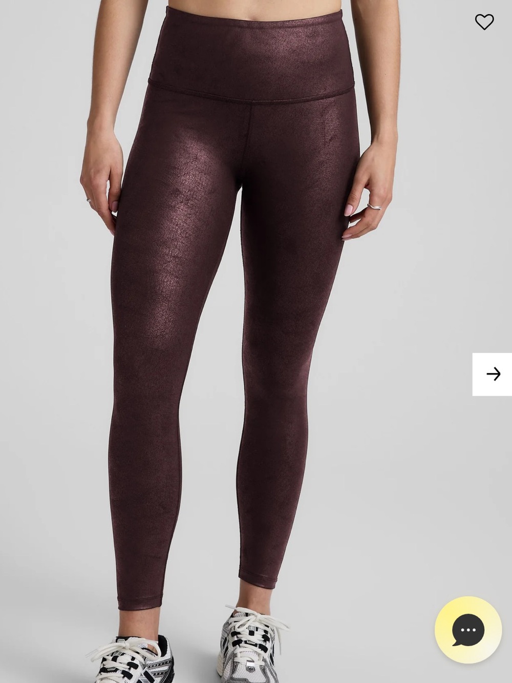 Beyond Yoga Leatherette High Waisted Midi Legging Size L NWT